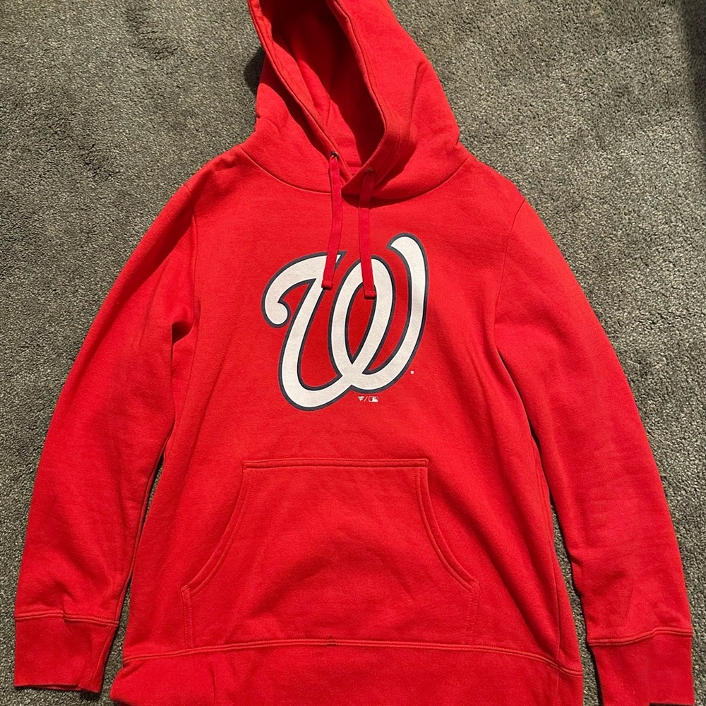 SLIGHTLY used Red/White Washington Nationals Hoodie